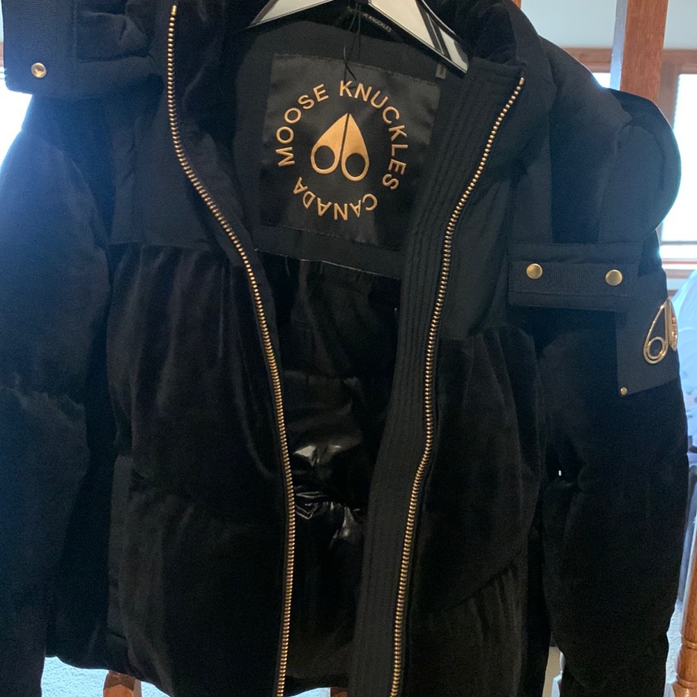 Moose Knuckles 3 in 1 Black Convertible Puffer Jacket
